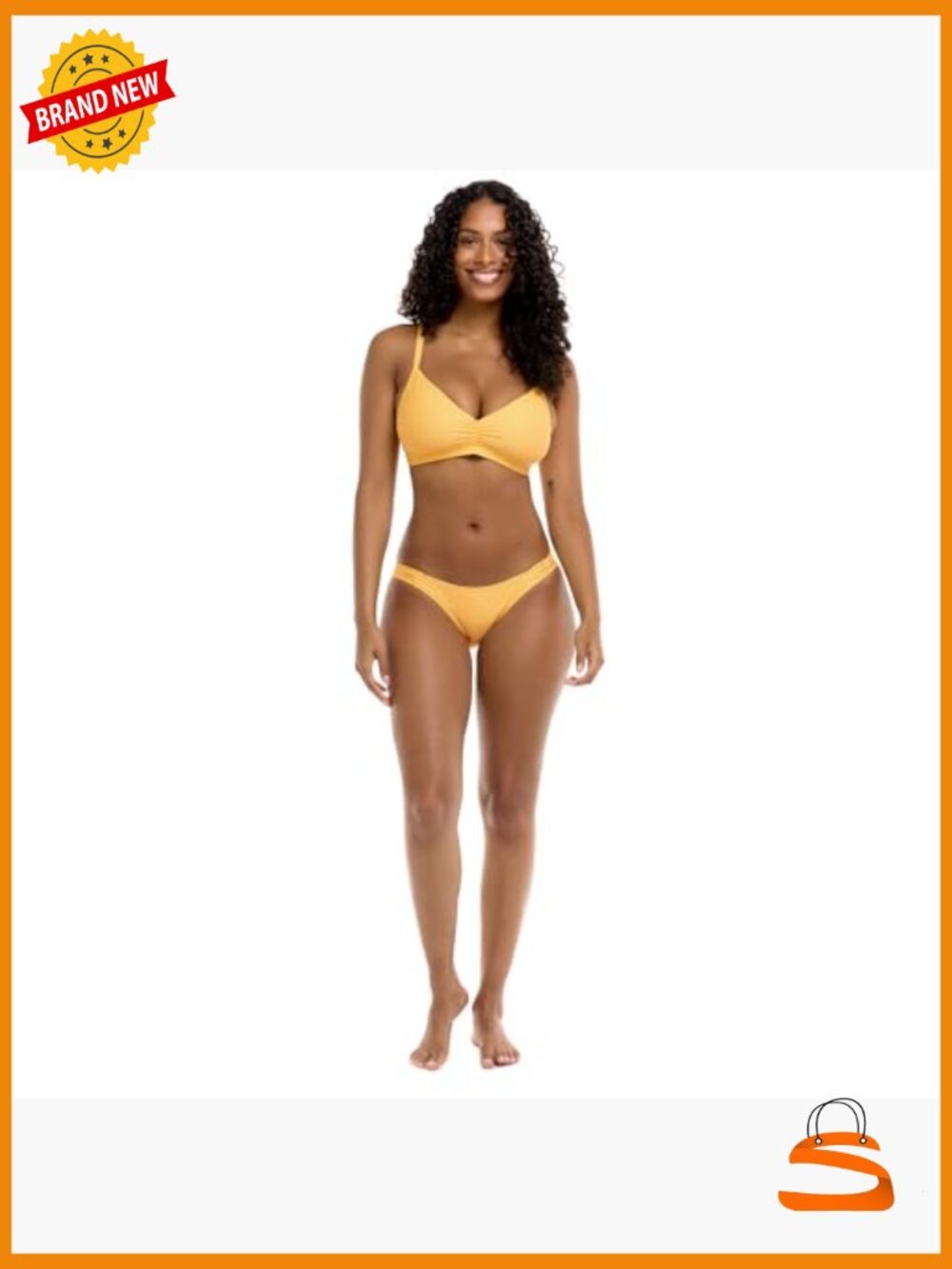 DD Cup Bikini Top with Adjustable Back, Removable Cups, UPF 30 - Picture 2 of 6